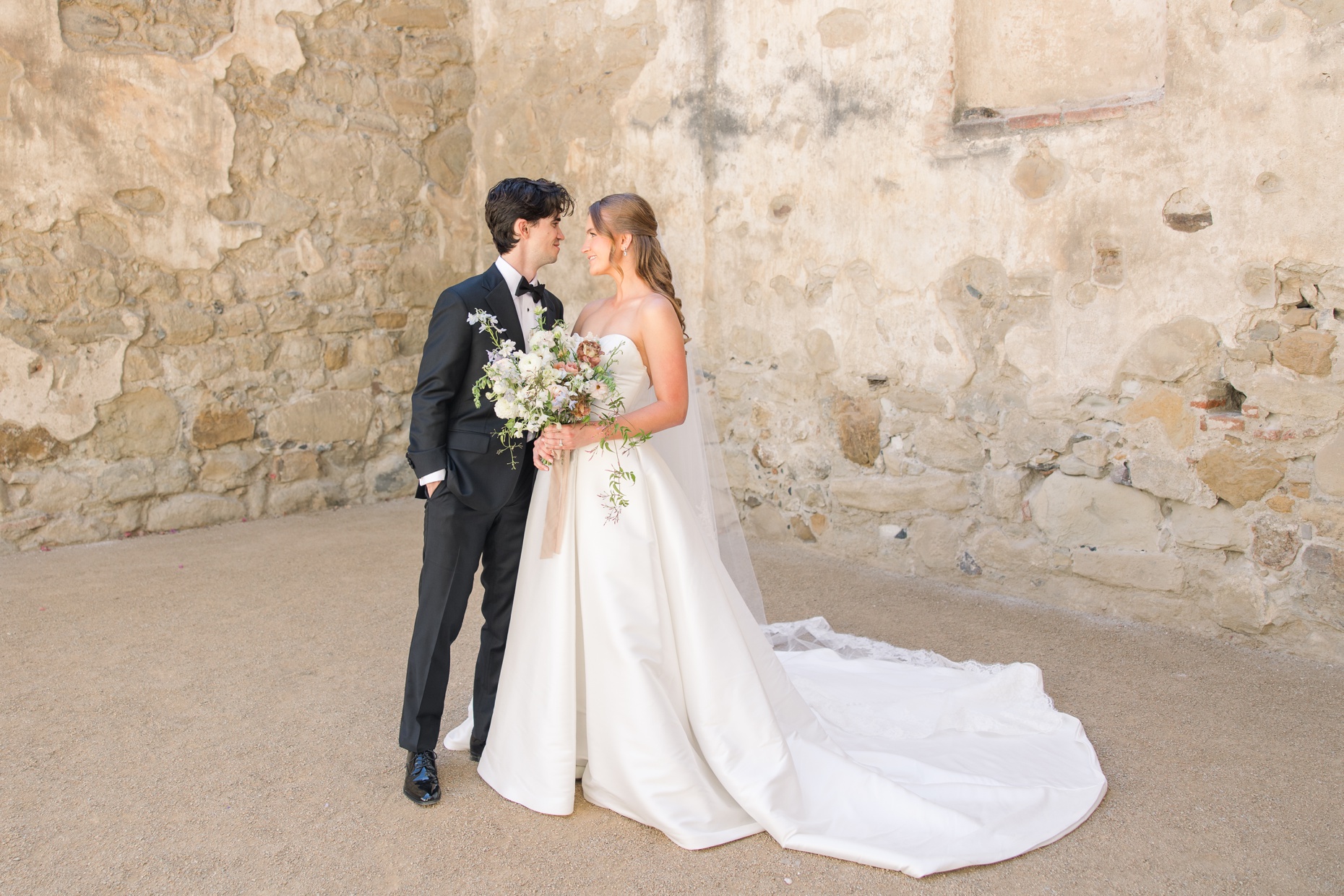 Mission San Juan Capistrano Wedding Photographer Franciscan Gardens Garden Wedding Venue Light and Airy California Photographer