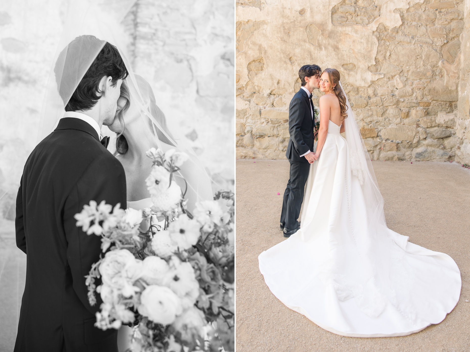 Mission San Juan Capistrano Wedding Photographer Franciscan Gardens Garden Wedding Venue Light and Airy California Photographer