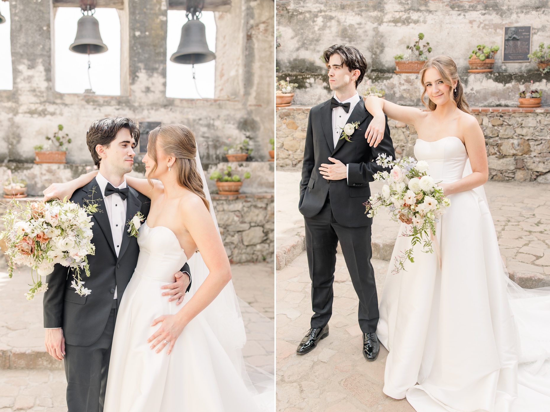 Mission San Juan Capistrano Wedding Photographer Franciscan Gardens Garden Wedding Venue Light and Airy California Photographer
