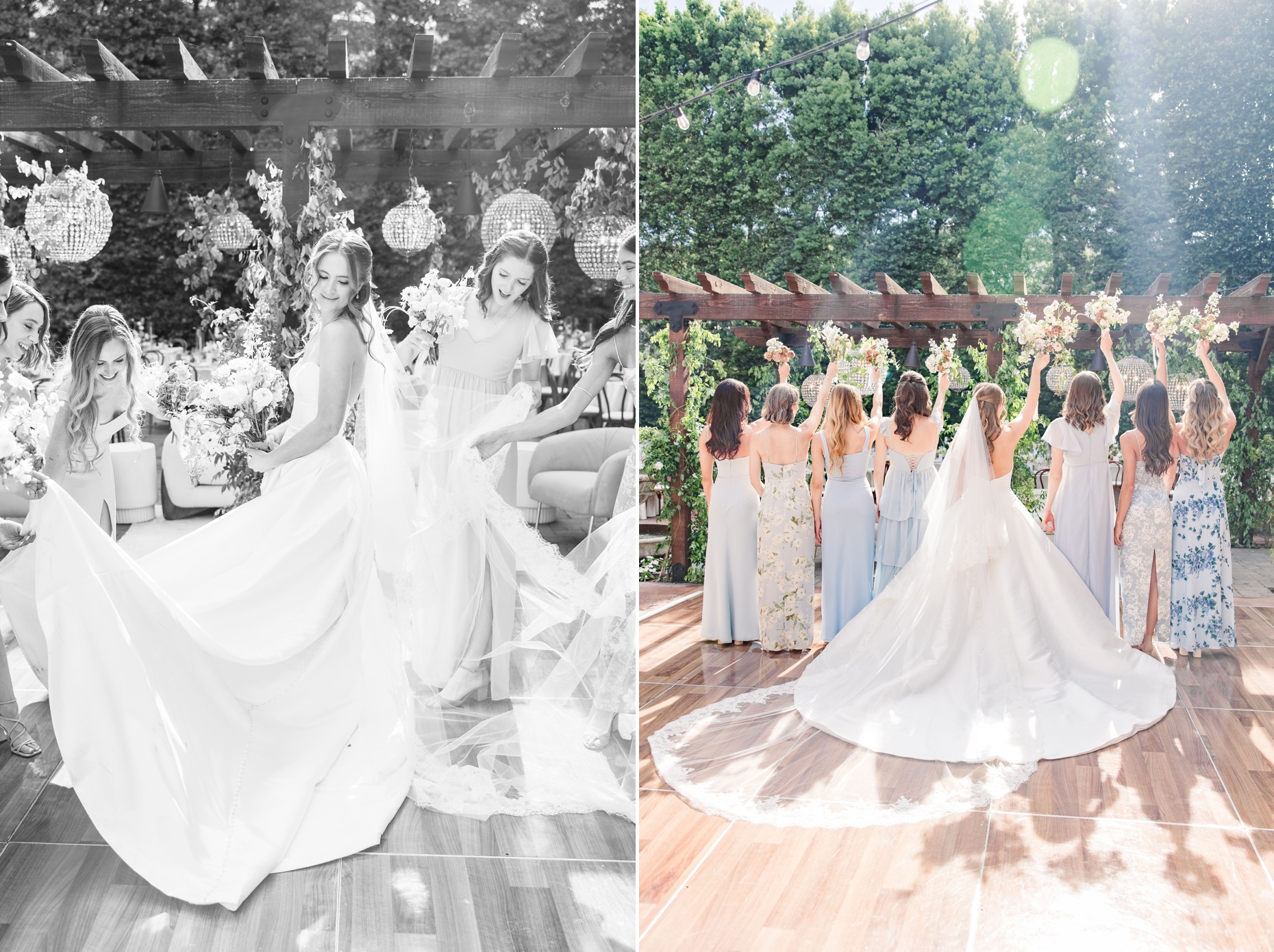 Bridemaids photos inspo garden wedding san juan capistrano franciscan gardens